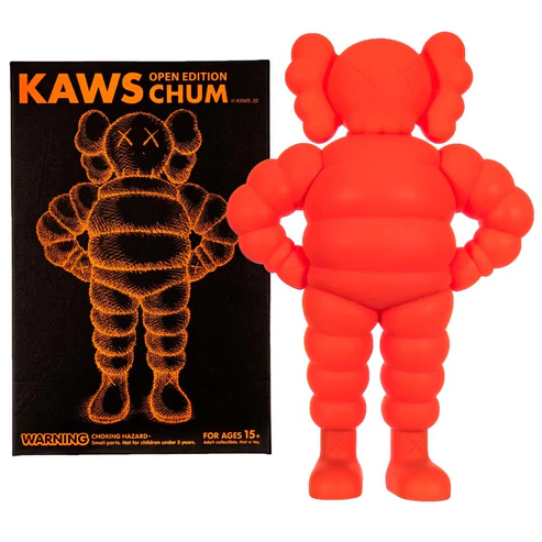 KAWS; Figura de vinilo Chum naranja